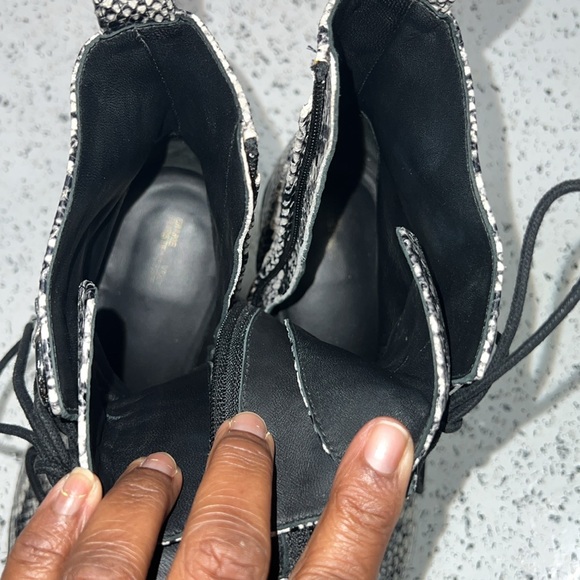 Diane Von Furstenberg Dakota Snakeskin Booties - Picture 12 of 13